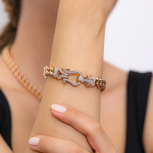 Liens de Grâce - 10mm Rose Altın Bileklik