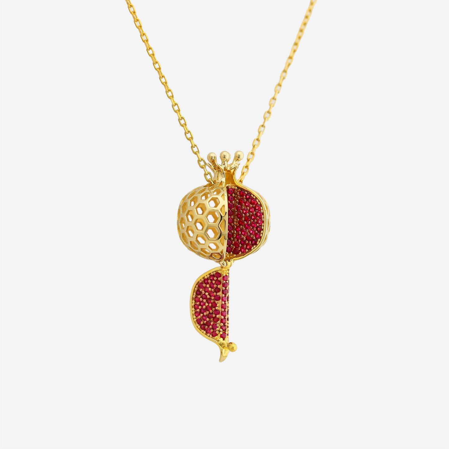 Secret Pomegranate 14K Gold Necklace