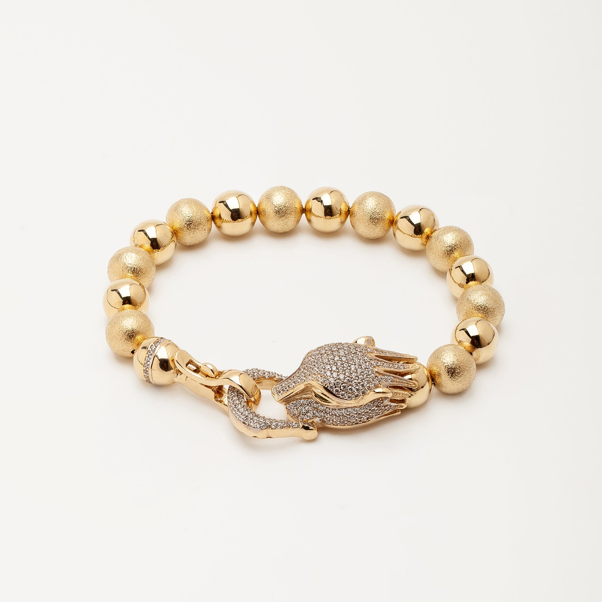 Panter 14 Ayar Altın Zincir Bilezik | Jardin Panthère