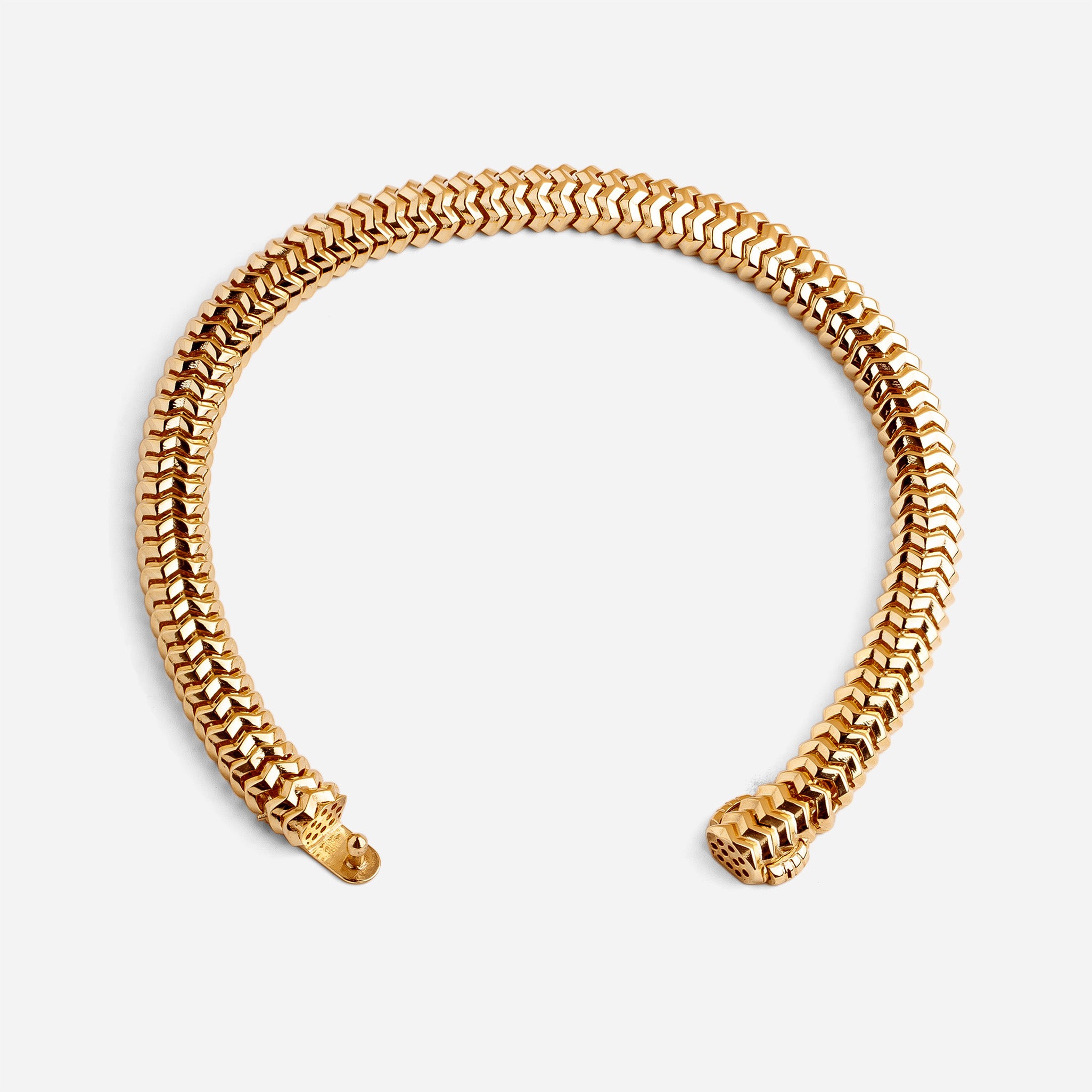 Zarif 14 Ayar Altın Zincir Bileklik | Lien Facetté