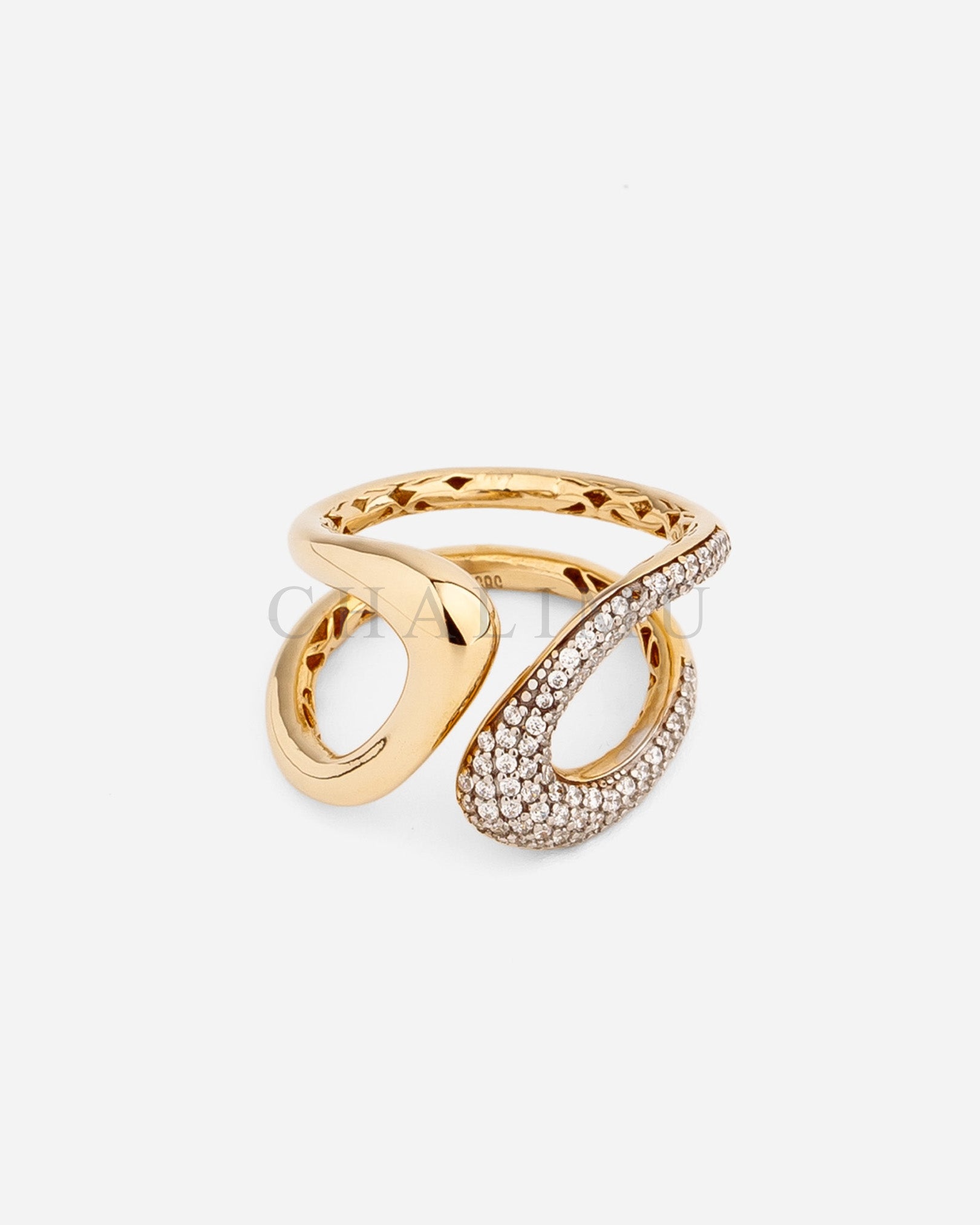 Minimal 14 Ayar Altın Yüzük Taşlı İnce Boy | Charme de Médie