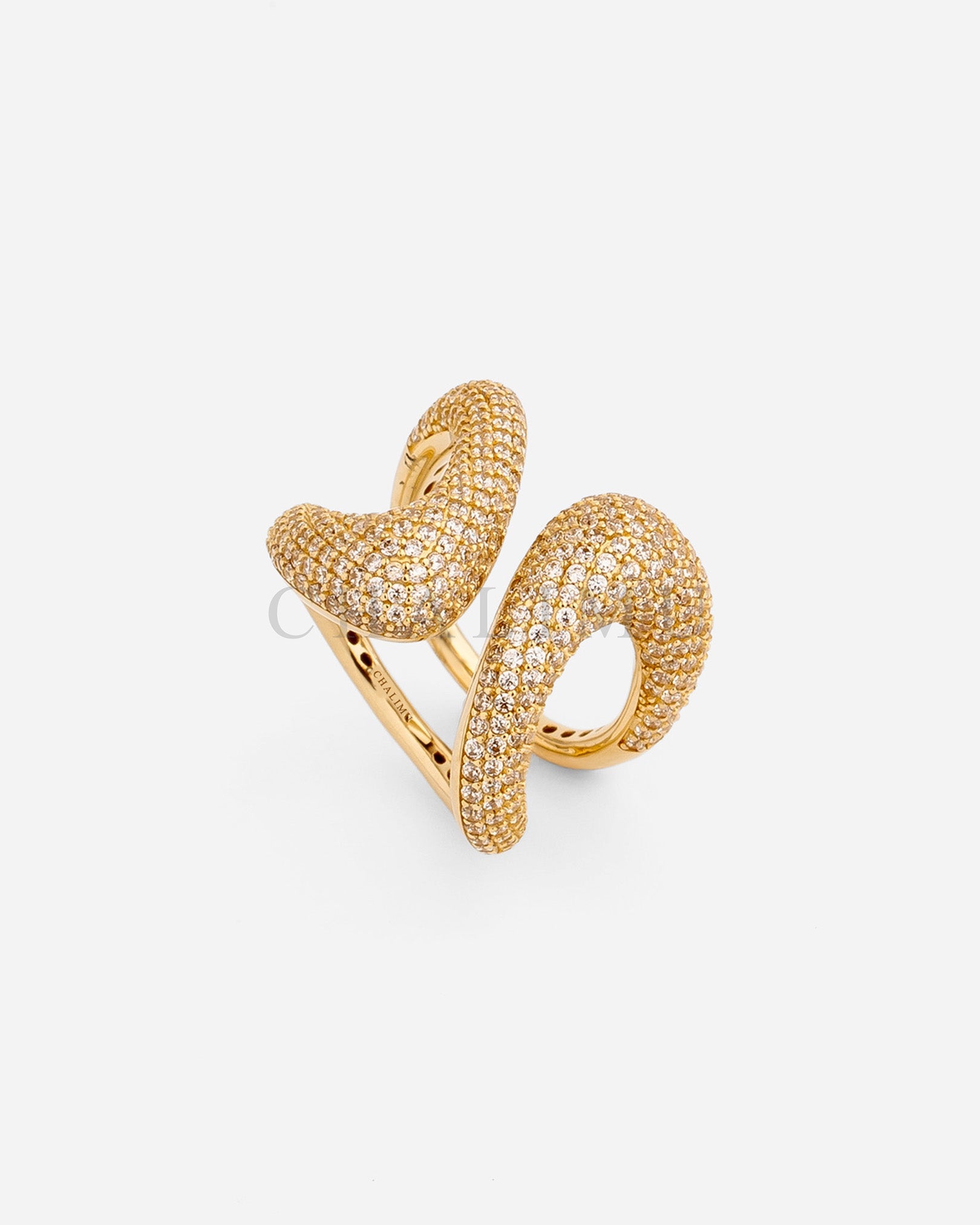 Minimal 14 Ayar Altın Yüzük Taşlı | Charme de Médie