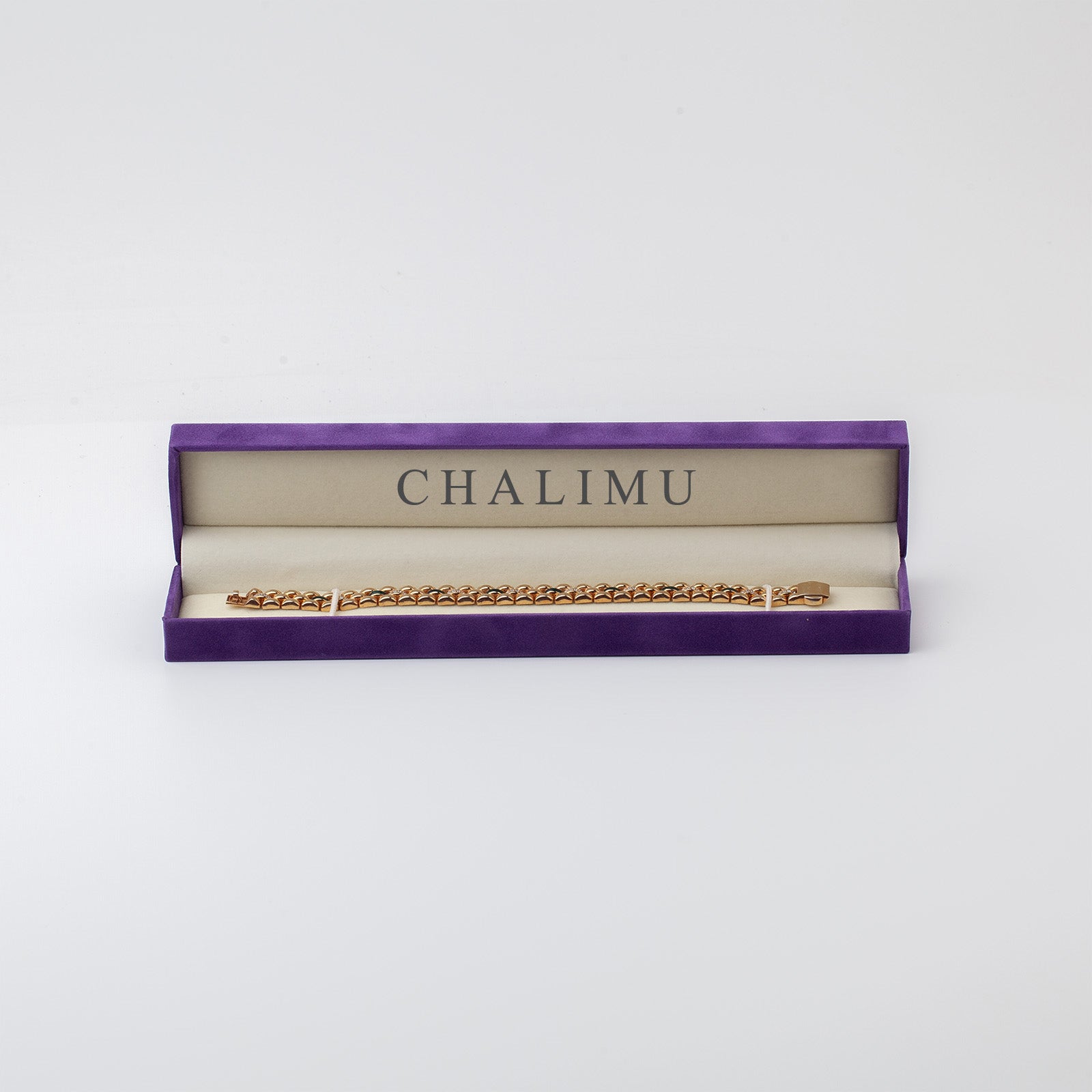 İtalyan 18 Ayar Altın Kaplama Gümüş Bileklik 9mm Turuncu Mineli | Le Lien Royal