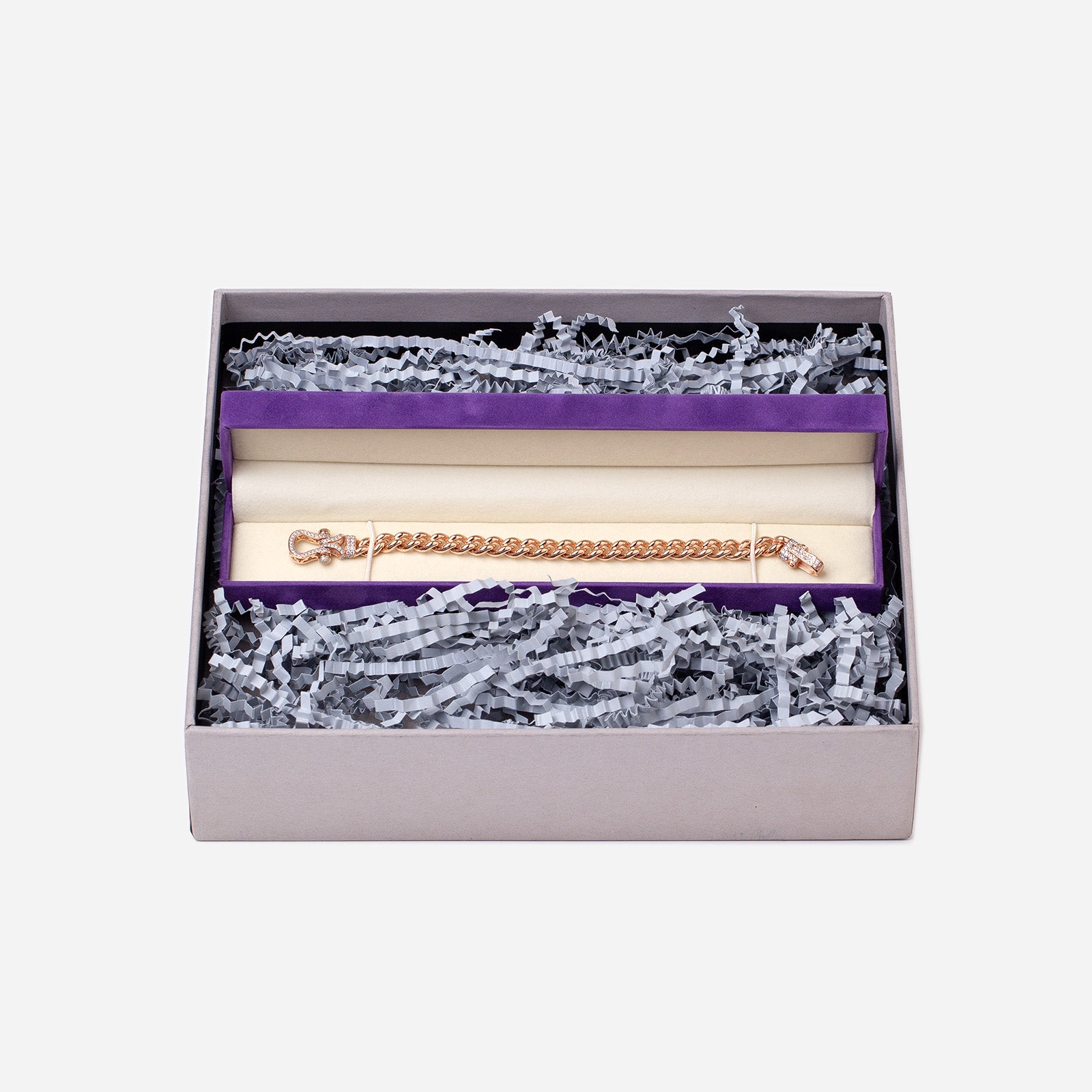 Şık 14 Ayar Rose Altın Zincir Bileklik 8mm | Lien Grâce