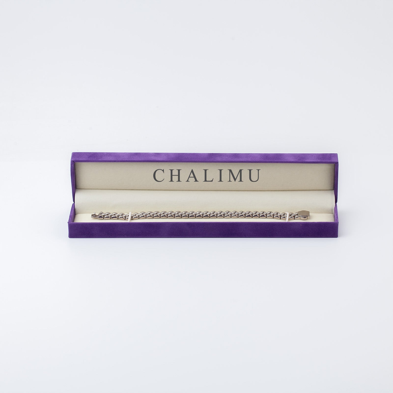 İtalyan Gümüş Bileklik 9mm Taşlı | Le Lien Royal