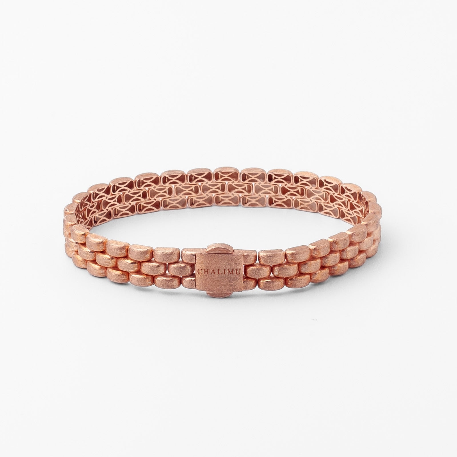 İtalyan Rose Gümüş Bileklik 9mm Mat | Le Lien Royal