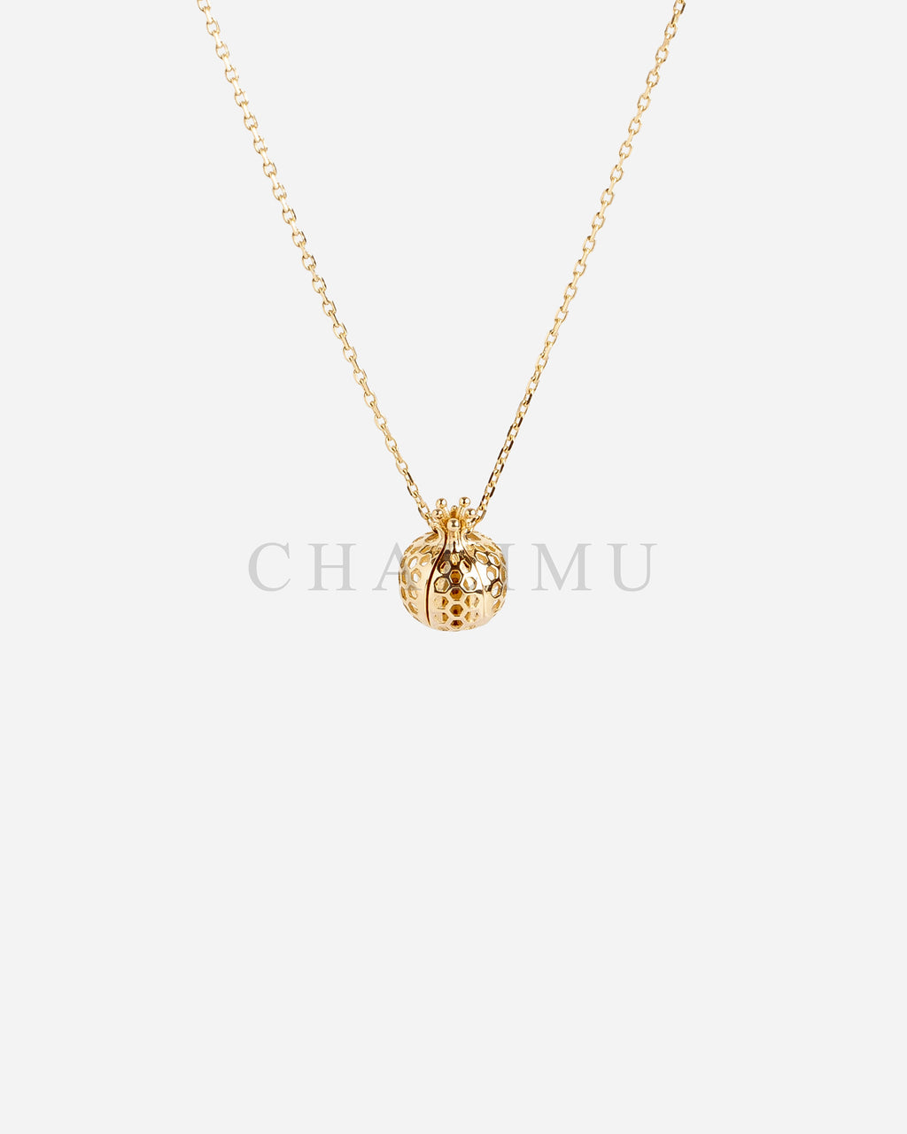 Nar 14 Ayar Altın Kolye Minimal Açılır | Grenade de Médie