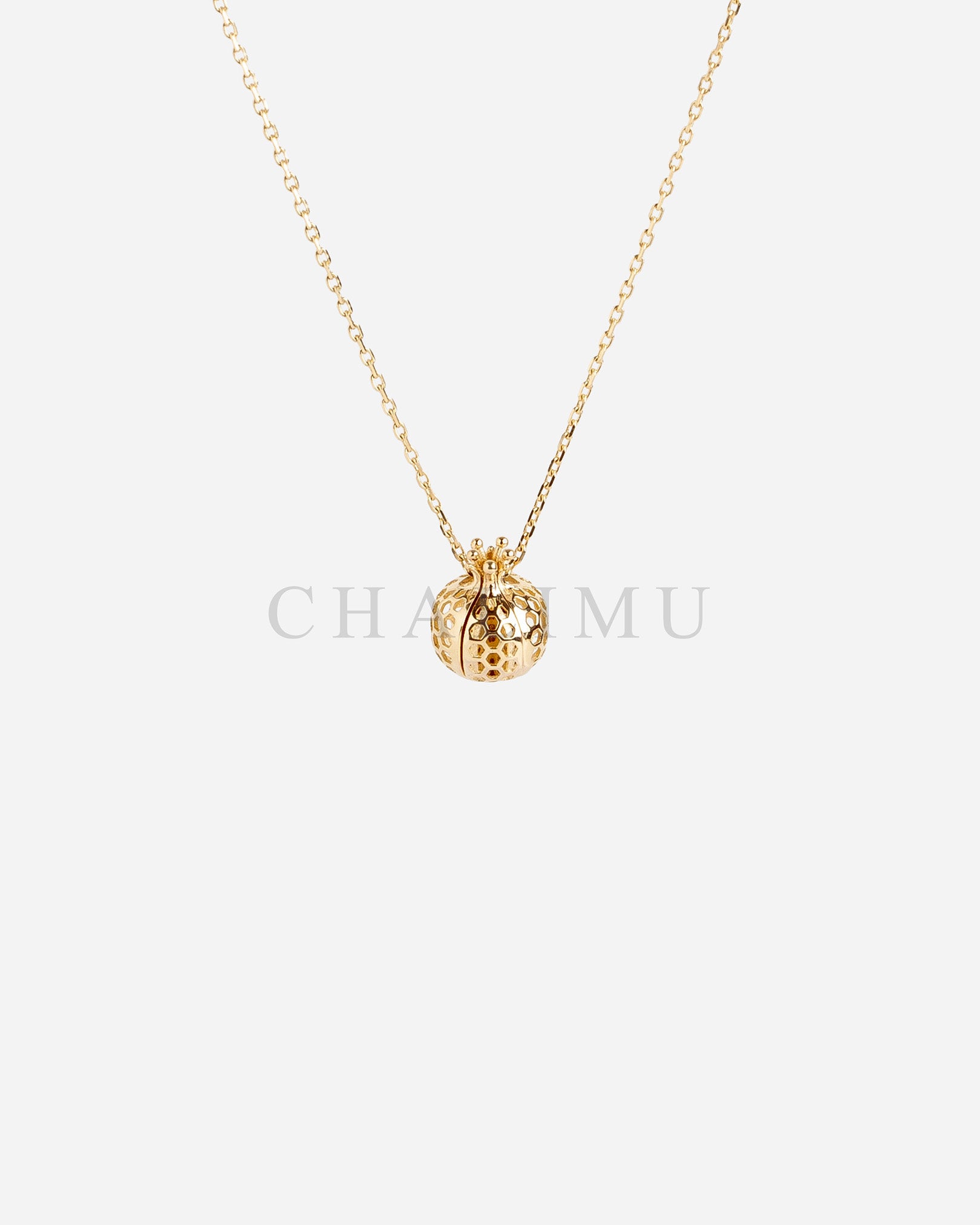 Nar 14 Ayar Altın Kolye Minimal Açılır | Grenade de Médie