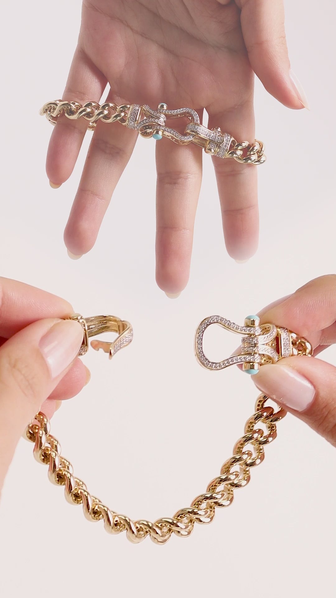 Şık 14 Ayar Rose Altın Zincir Bileklik 8mm | Lien Grâce