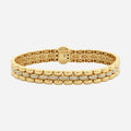 CHALIMU 9MM 14K  Gold Bracelet With Pearl Enamel