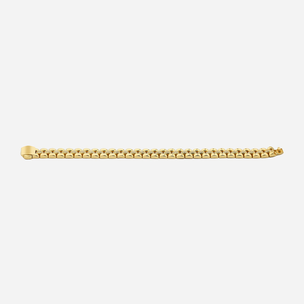 CHALIMU 9MM 14K  Gold Bracelet With Gemtone