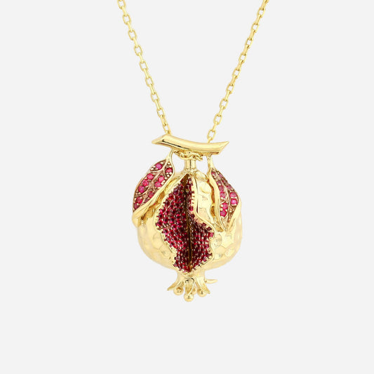 Pomegranate Gold Necklace
