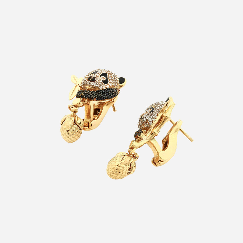 Panda 14K Altın Küpe